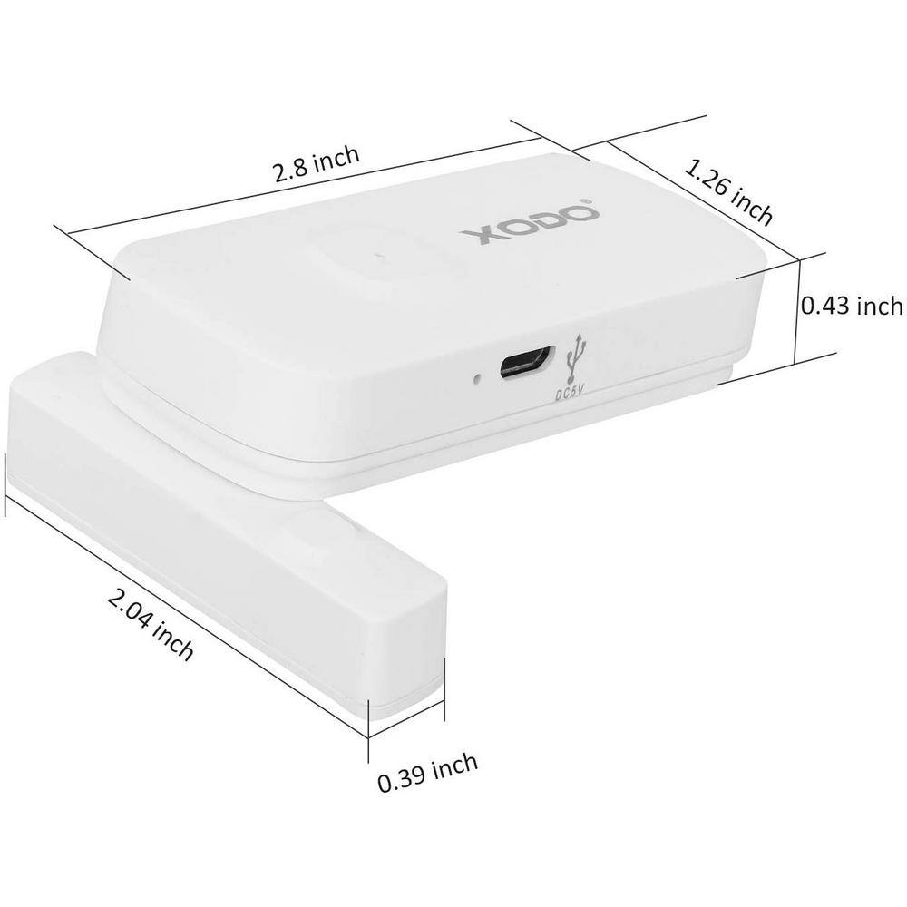 Xodo Wi-Fi Wireless Security Burglar Alarm Chime Sensors for DoorsWindows - Intruder Alert-Smart Phone Compatible (2-Pack) DS1 (2-Pack)