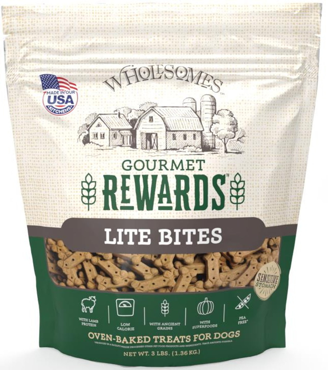 Wholesomes Rewards Lite Bites Biscuits - 3lbs.