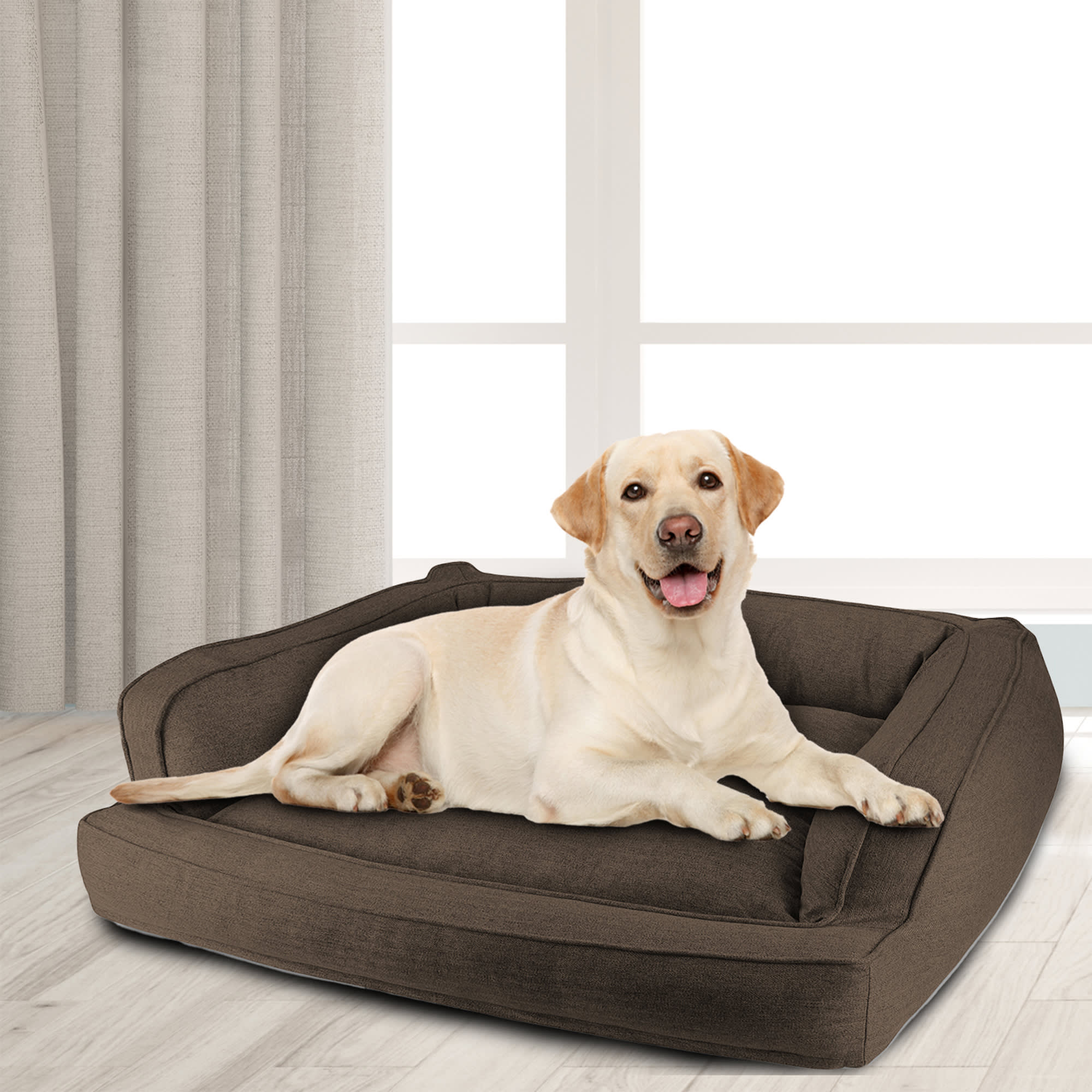 Canine Creations Brown Sofa Dog Bed， 41