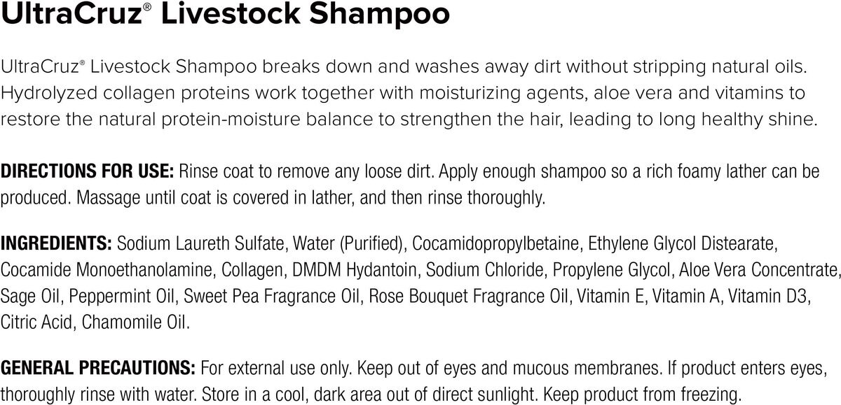 UltraCruz Livestock Shampoo