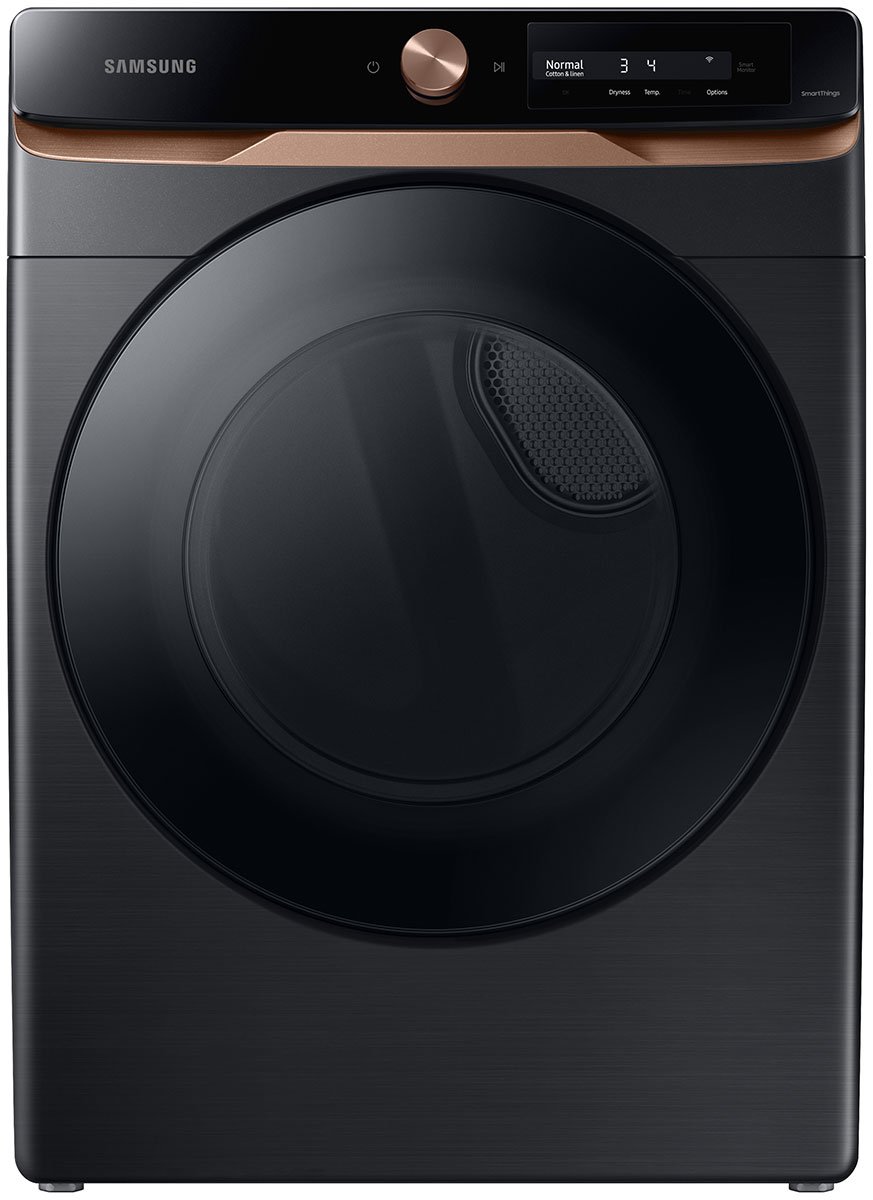  7.5 Cu. Ft. Brushed Black AI Smart Dial Gas Dryer With Super Speed Dry And MultiControl