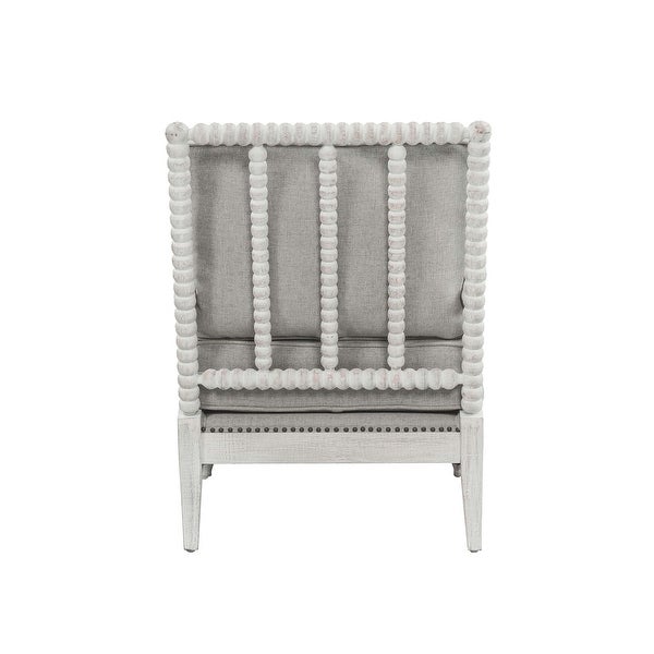 Linen Upholstered Accent Arm Chair