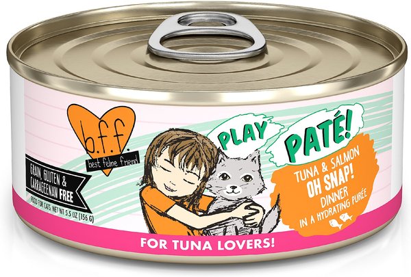 BFF Play Pate Lovers Tuna and Salmon Oh Snap Wet Cat Food