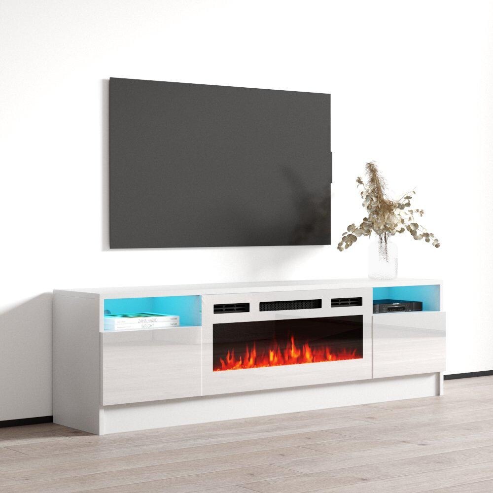 Duke 01 WH EF Electric Fireplace 63\