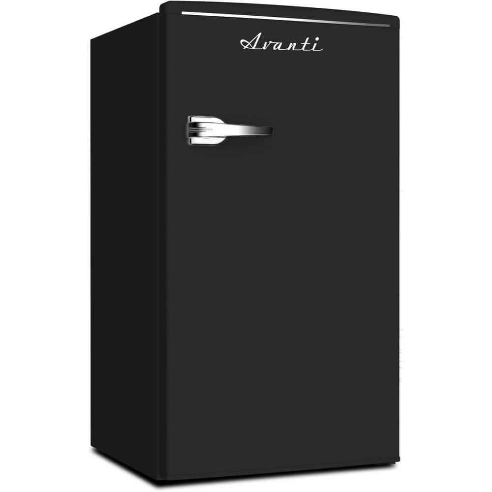 Avanti 31 cu ft Retro Mini Fridge in Black with Freezer