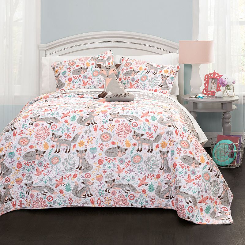 Lush Decor Pixie Fox Quilt Set