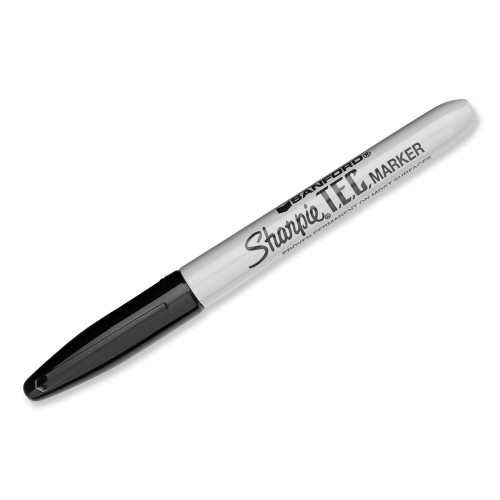 Sharpie T.E.C. Permanent Marker， Fine Bullet Tip， Black (13401)