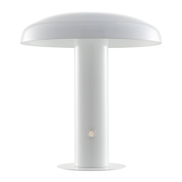 Suillius Contemporary Bohemian Rechargeable cordless Iron Led Mushroom Table Lamp Jonathan Y