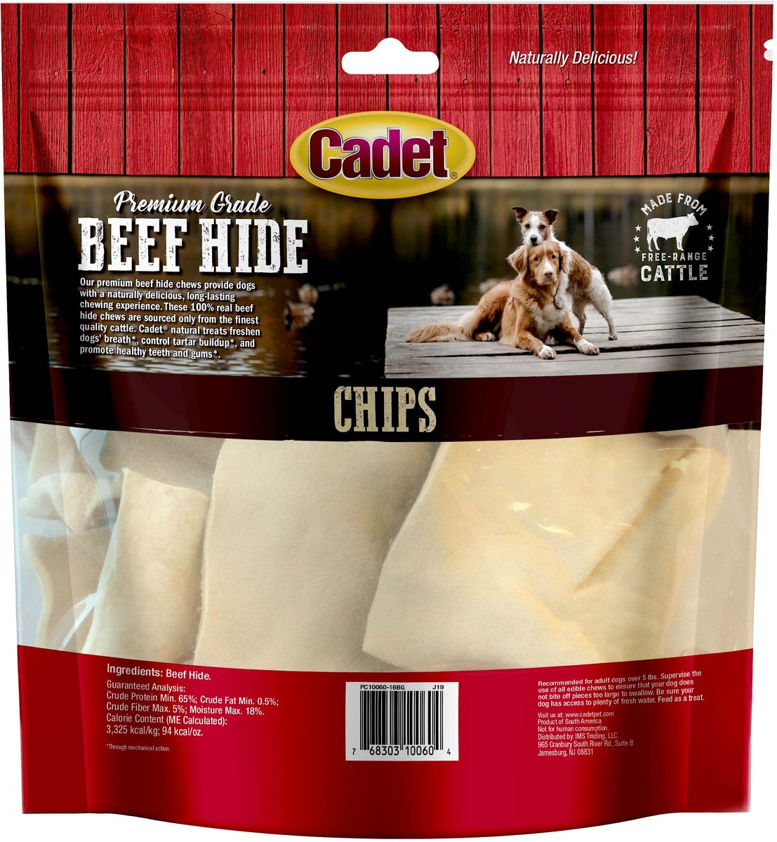 Cadet Premium Grade Rawhide Chips Dog Treats