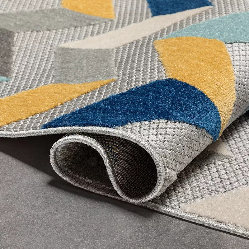 Well Woven Dorado Bela Modern Geometric Pattern Indoor/Outdoor Area Rug