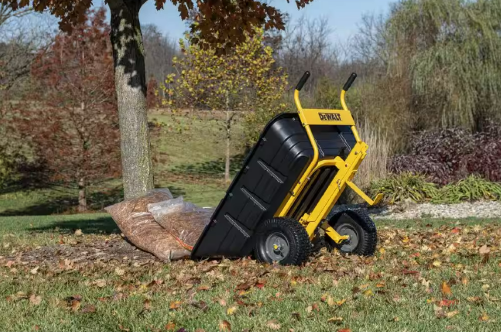 DEWALT Combo Towable Cart Wheelbarrow 800lb/10 Cu Ft DXTB0573 from DEWALT