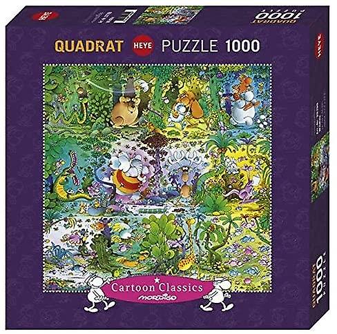 Heye Wildlife Cartoon Classics， Mordillo Quadrat Jigsaw Puzzle (1000 Pieces)