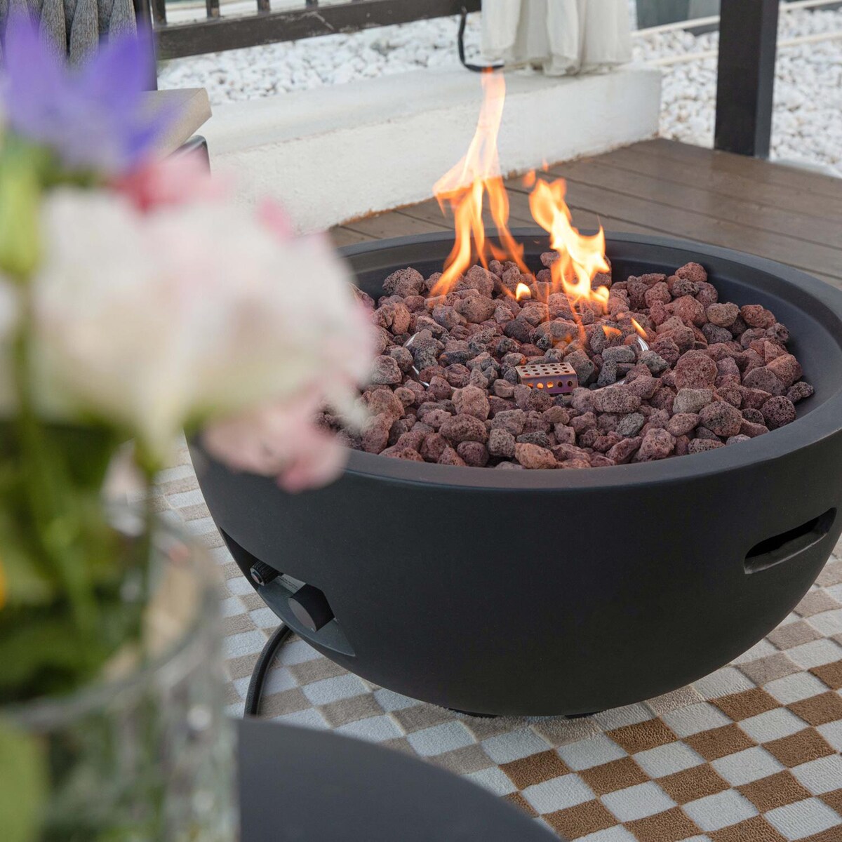 Elementi Modeno Jefferson 26-Inch Natural Gas Fire Bowl