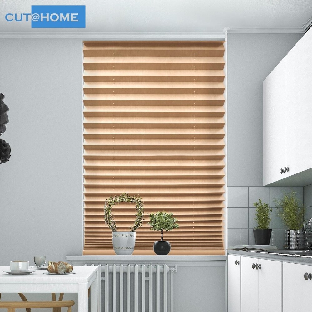 BlindsAvenue Cut@Home Pleated Shades  Lightfiltering Fabric