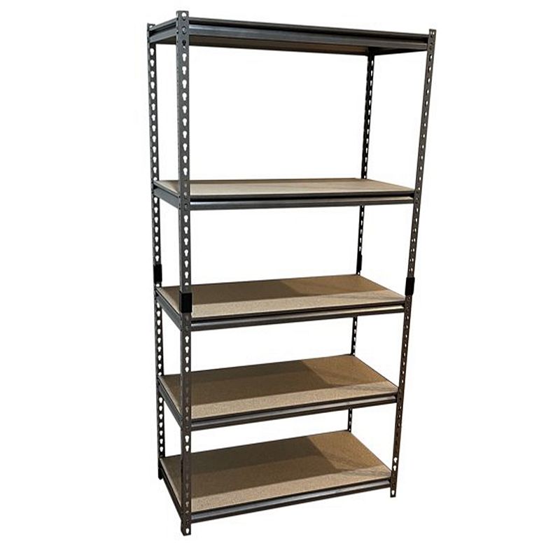 Juggernaut Storage 36 x 72 5 Shelf Steel Utility Shelving Storage Unit， Black