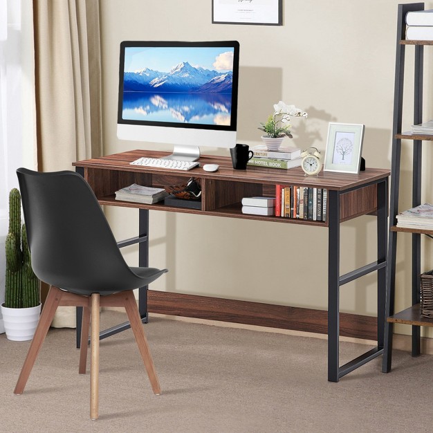 Tangkula Computer Desk Study Writing Table W 2 Drawers Workstation For Home Office