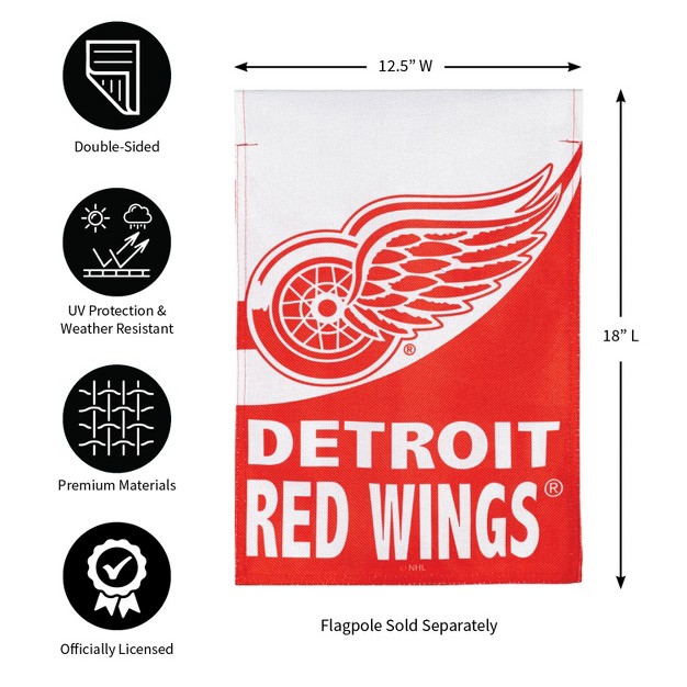 Evergreen Flag Ds New Burlap Garden Detroit Red Wings