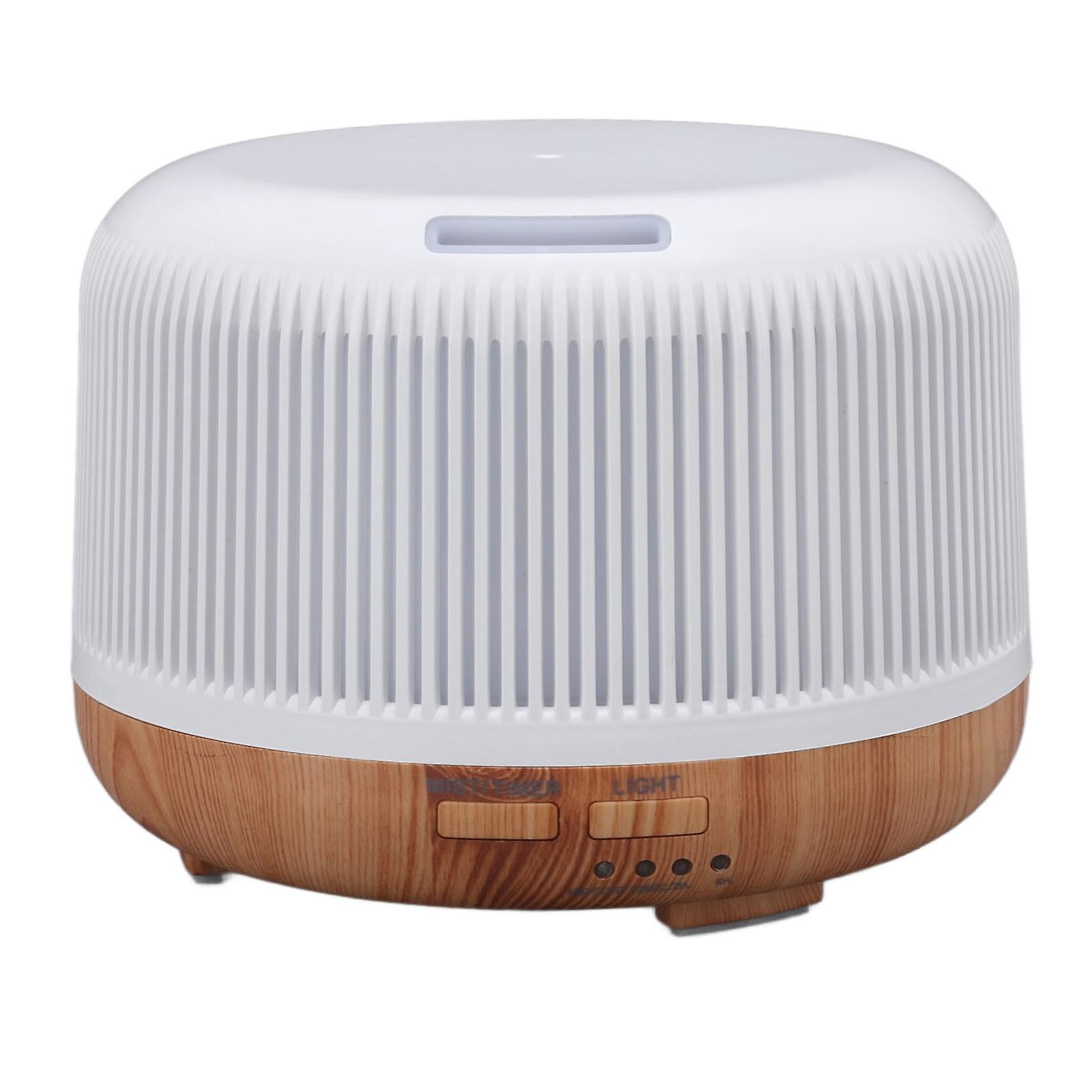 300ml Wood Grain Humidifier Aromatherapy Diffuser Humidifier with 7 LED Color Lights for Home Bedroom Office 100‑240V US Plug