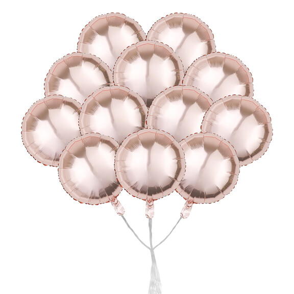 Aspire 12 Pcs 18 Inch Round Shaped Foil Balloons  ...
