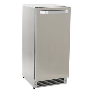 Maxx Ice Shallow Depth Outdoor Built-In Undercounter Ice Maker in Stainless Steel MIM25CO