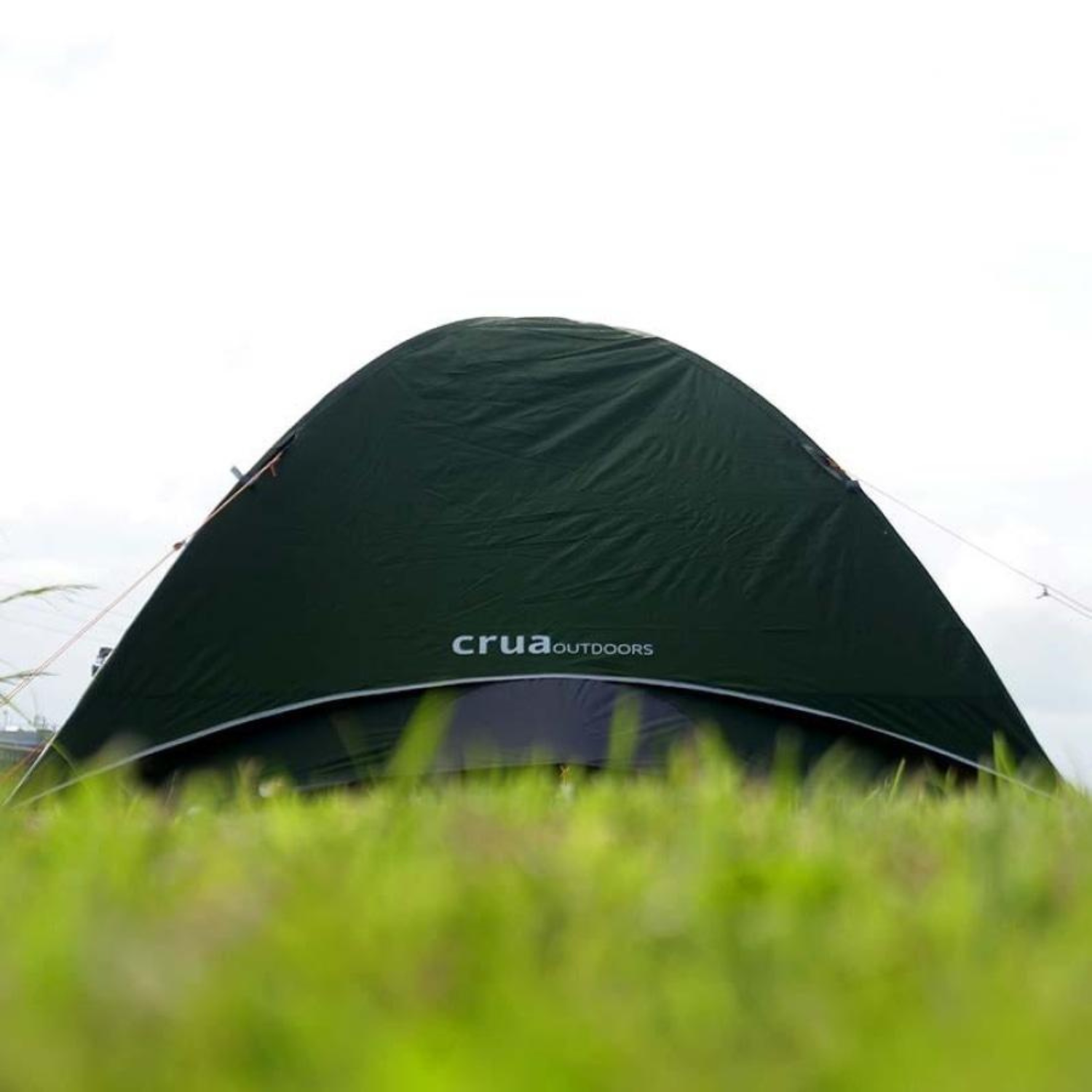 Crua Outdoors Reflective Flysheet for Duo Maxx 3-Person Tent， Portable， Double-Sided， Silver-Green