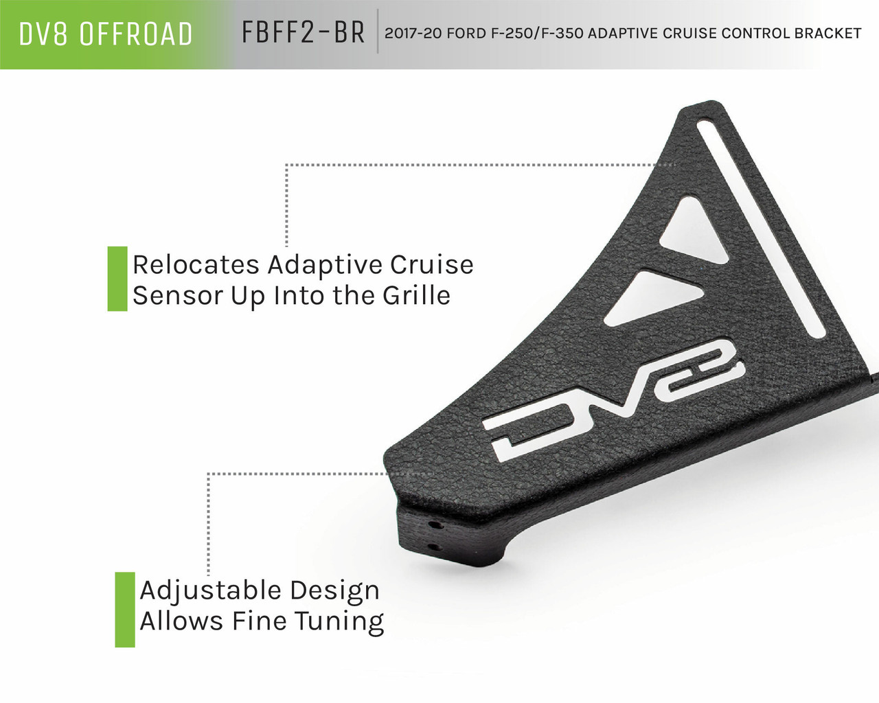 DV8 Offroad Adaptive Cruise Control Bracket Cruise Control Actuator Bracket