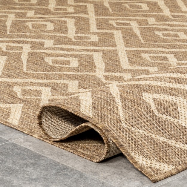 Nuloom Sammi Geometric Trellis Indoor And Outdoor Patio Area Rug