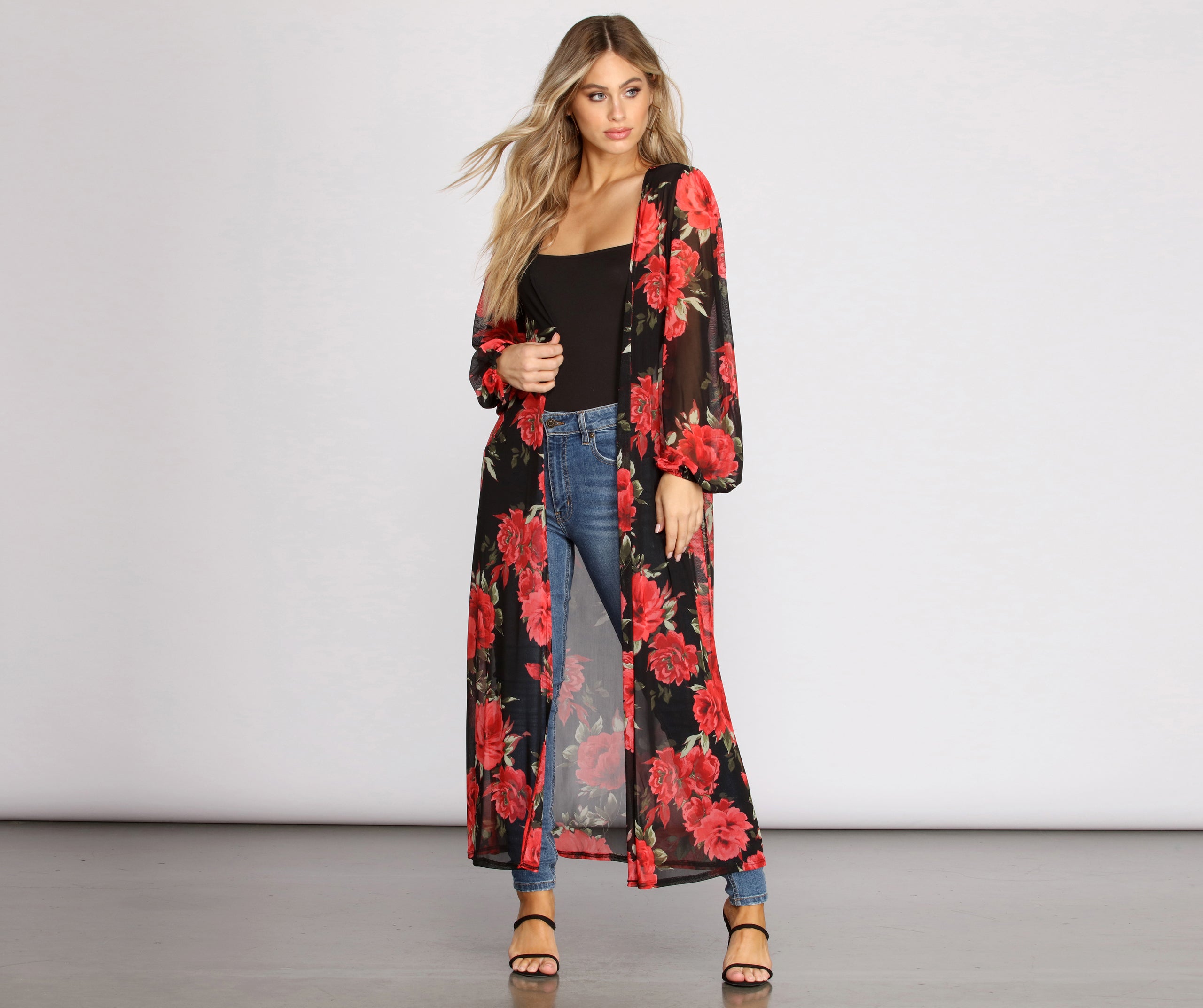 Blooming With Beauty Floral Duster