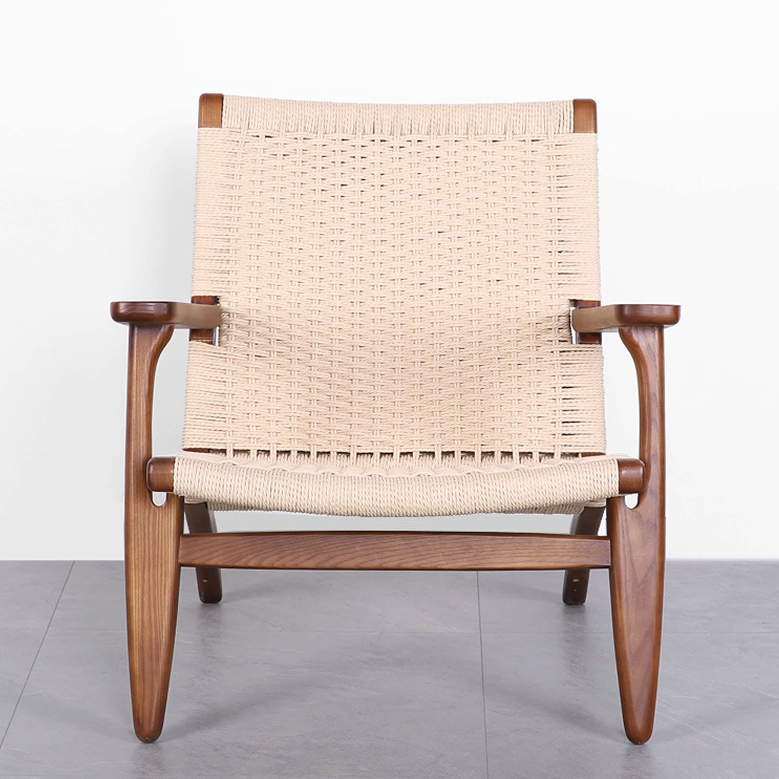 Solid Wood And Cord Lounge Chair  Ws-086-W