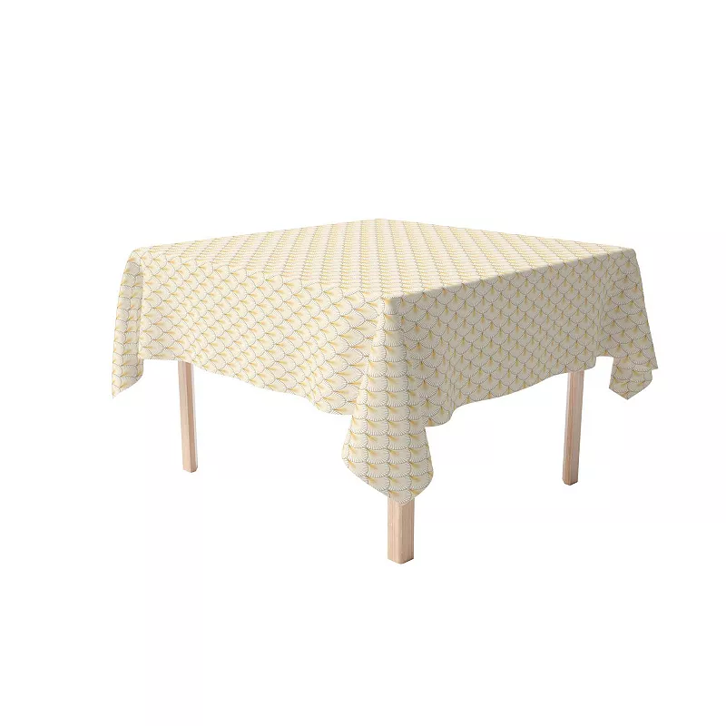 Square Tablecloth， 100% Cotton， 60x60， Art Deco Background