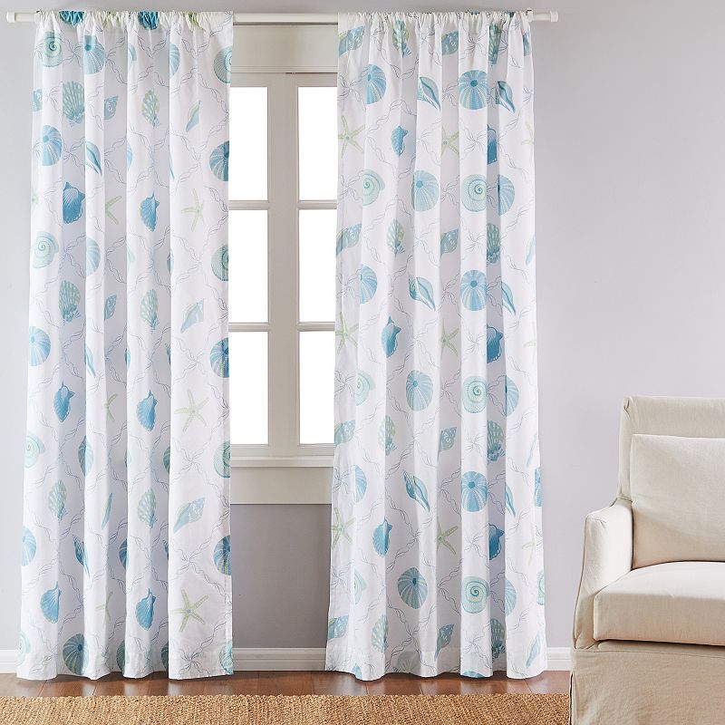 Levtex Home Marine Dream Seaglass Drape Window Curtain Panel