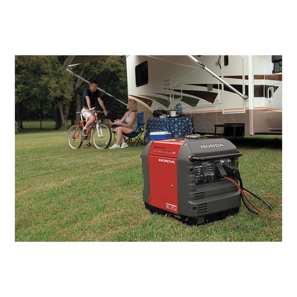 Honda Inverter 3000-Watt Air-Cooled Gasoline Generator 120-Volt Single Phase and Standby 6 Circuit Manual Switch HP2S-EU3000