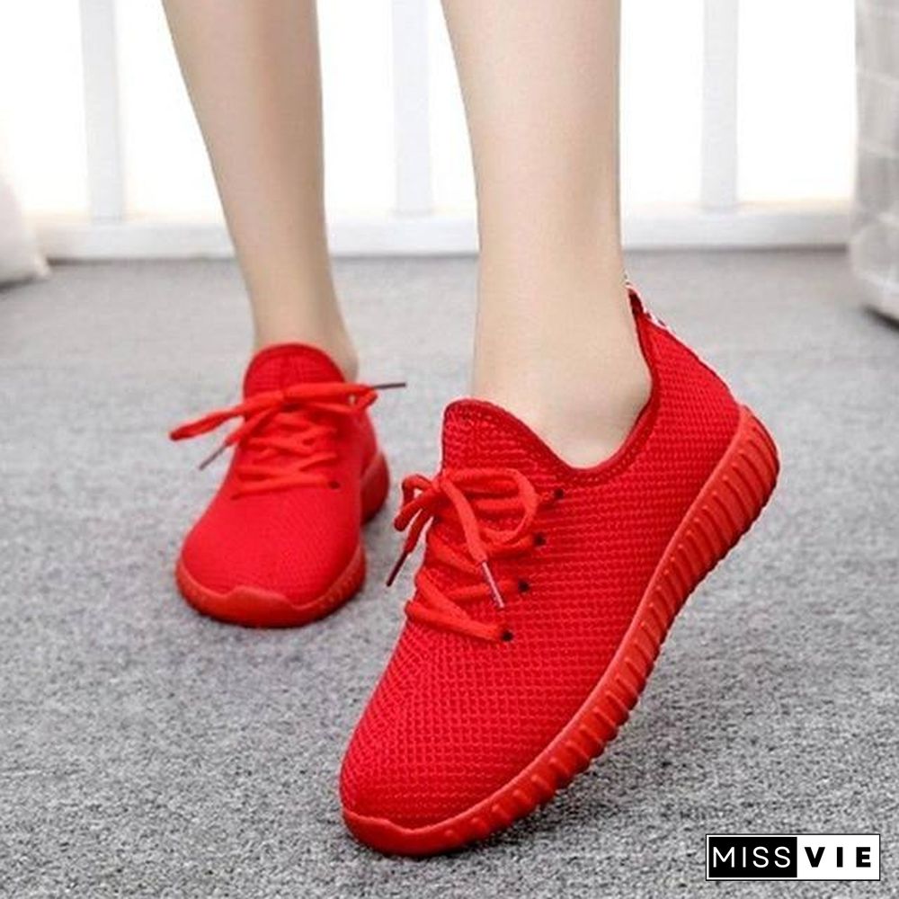 Spring Women Casual Shoes Breathable Mesh Platform Sneakers Women New Fashion Mesh Sneakers Shoes Woman Tenis Feminino