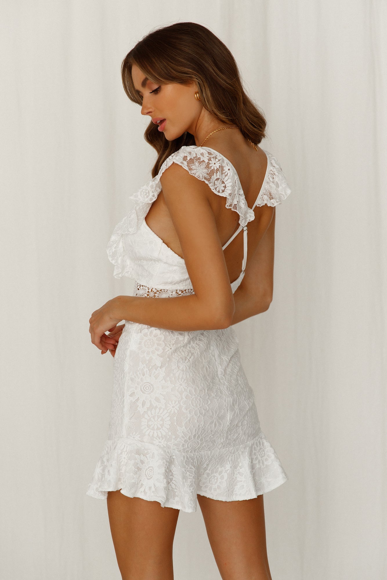 Sending Flirty Texts Dress White