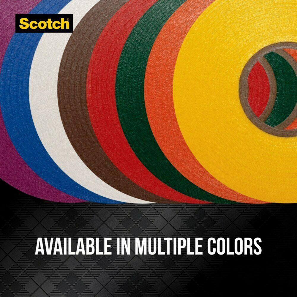 Scotch 34 in. x 66 ft. x 0.007 in. #35 Electrical Tape Blue 10836-DL-10