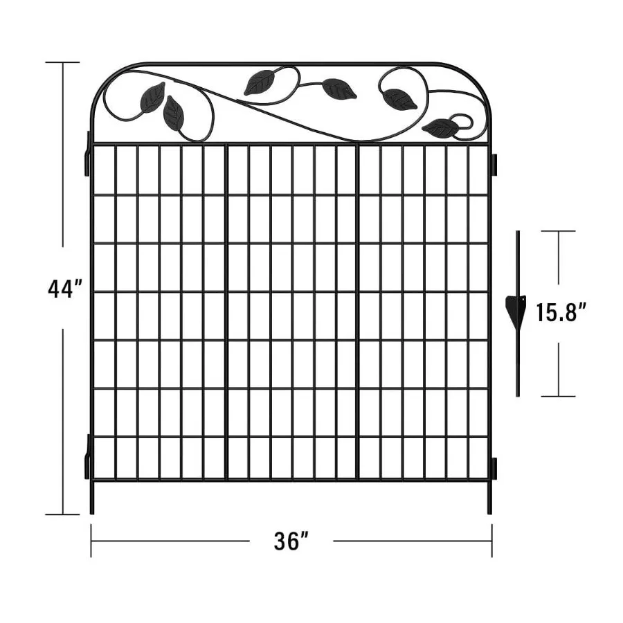 North America Type Residential  Fencing Powder coated security backyard metal steel picket fence  iron fence/