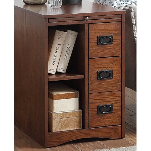 Modern Design 1pc Nightstand of Drawers Shelfs Mul...