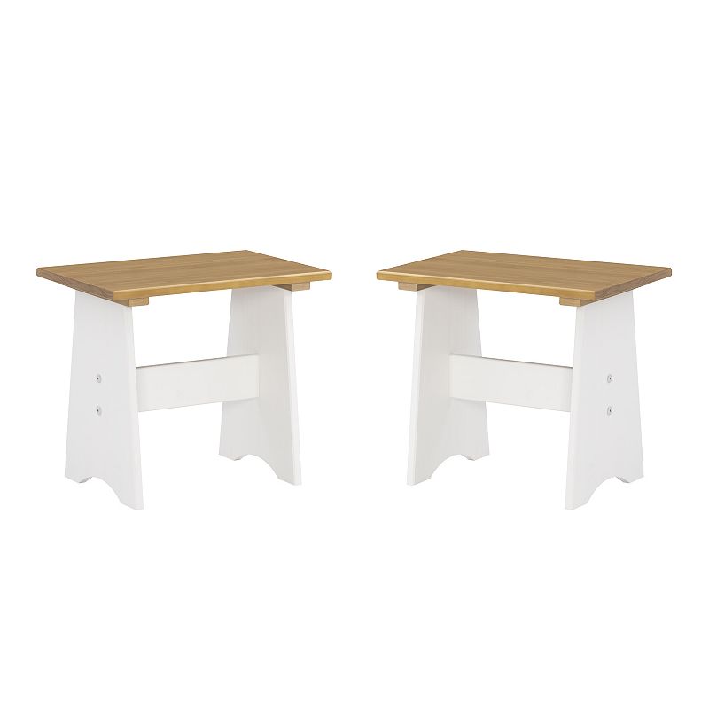 Linon Linson Small Backless Benches Set