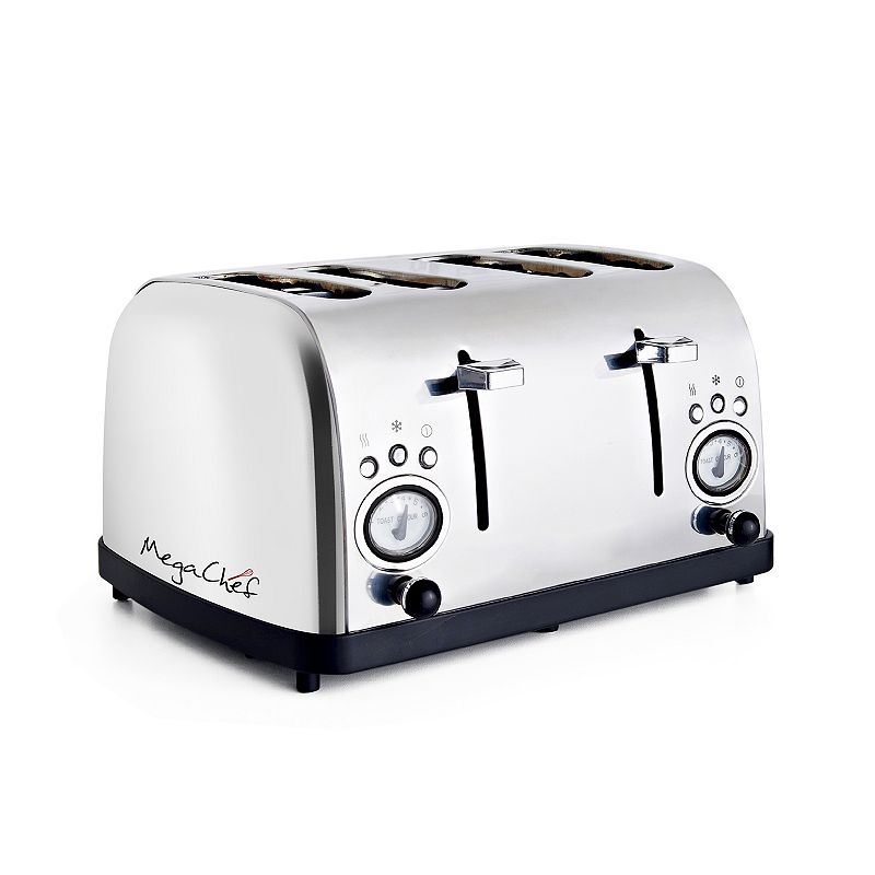 MegaChef 4-Slice Wide Slot Toaster