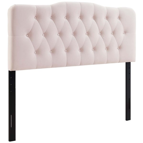 Carson Carrington Labbetorp Twin Diamond Tufted Velvet Headboard - - 28502190