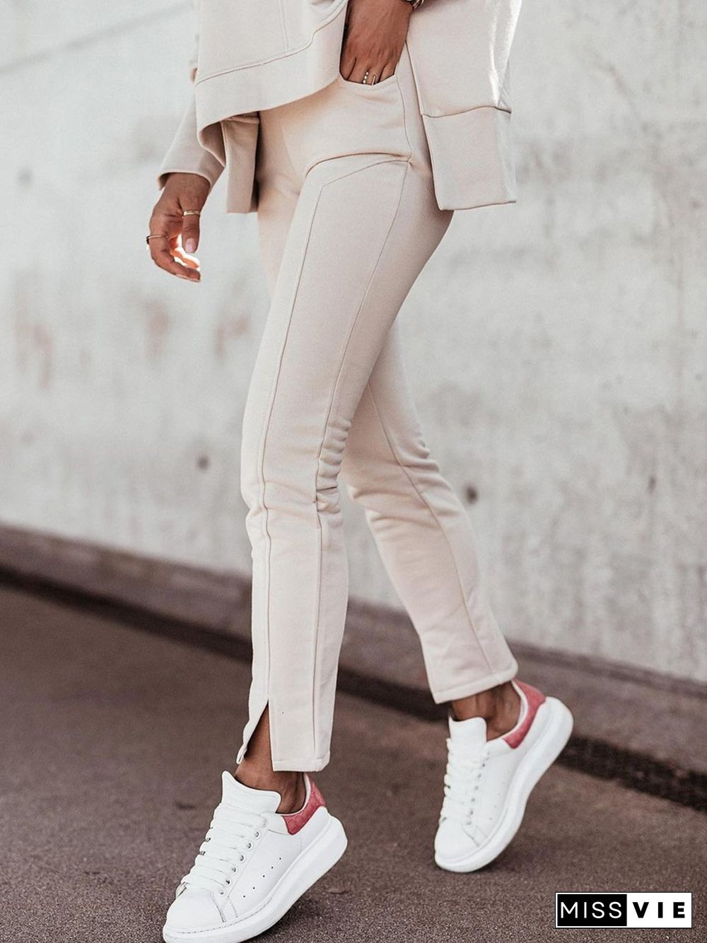 Casual Plain Pants