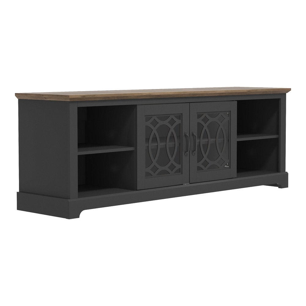 GALANO Raccon 68.2 in. Oak 2 Door TV Stand for TVs up to 75 in.   68.2\