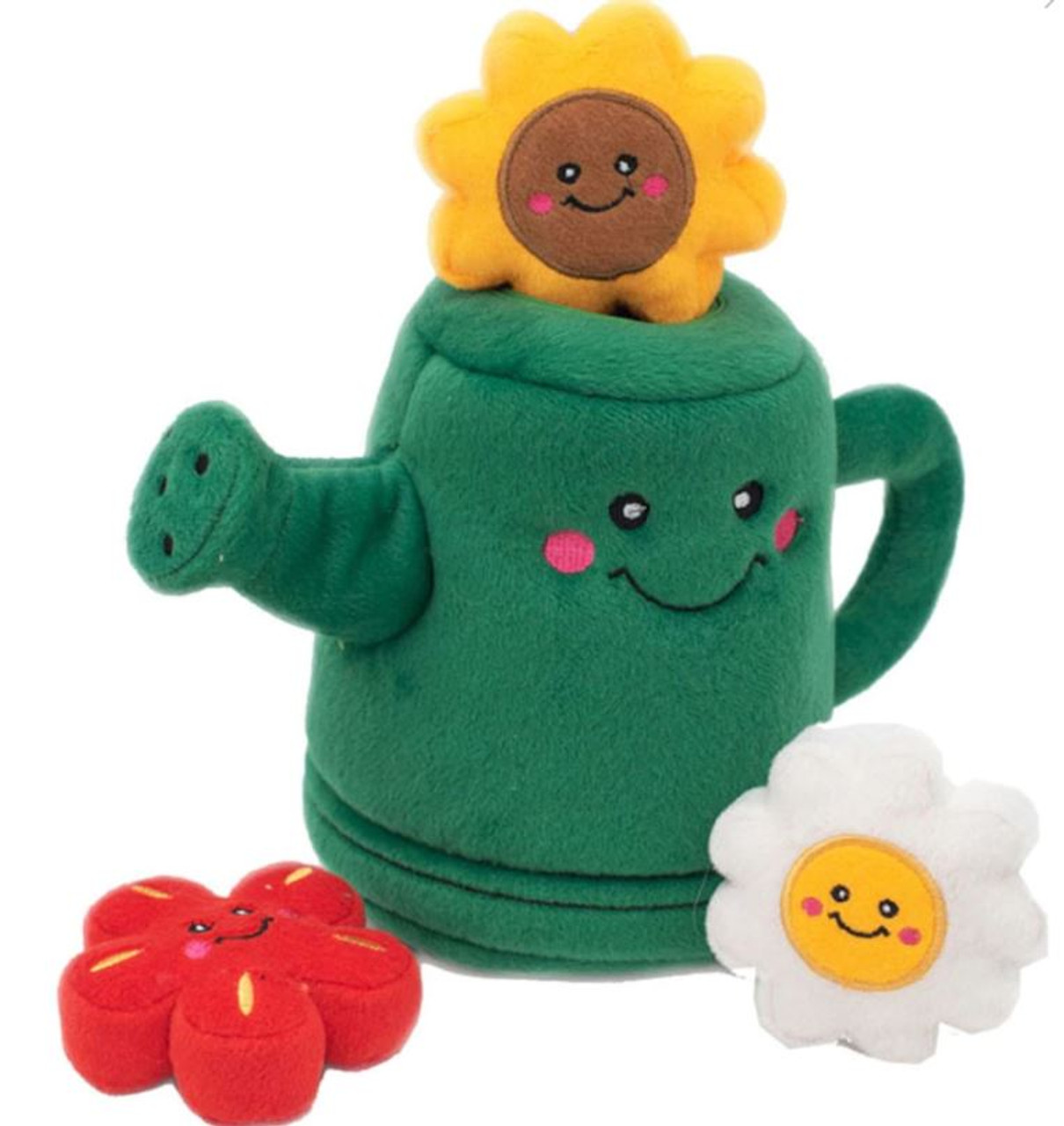 Zippy Paws Burrow Watering Can Plush Dog Toy