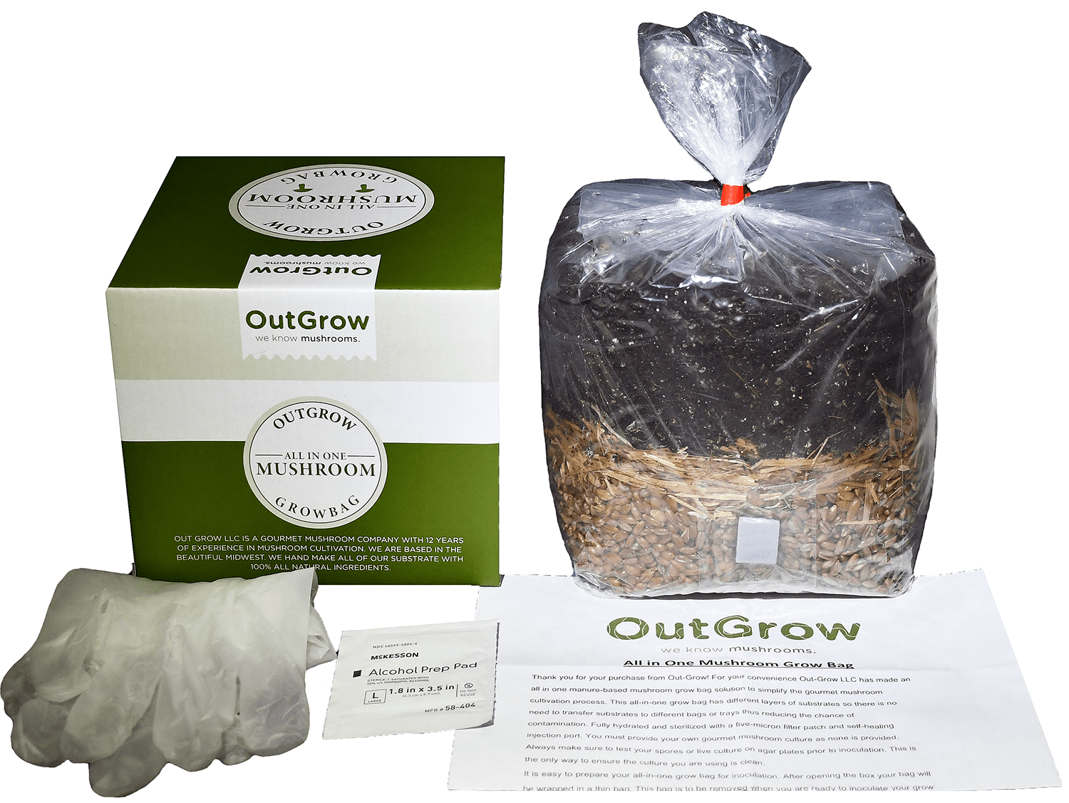 Manure Based All in One Mushroom Grow Bag : 1 Bag