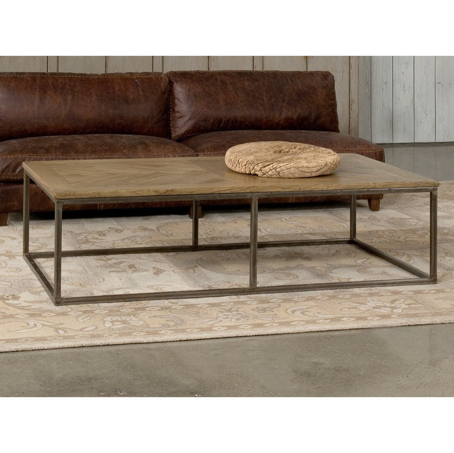 Cascade Cocktail Table Driftwood Finish   Industrial   Coffee Tables   by Sideboards and Things  Houzz