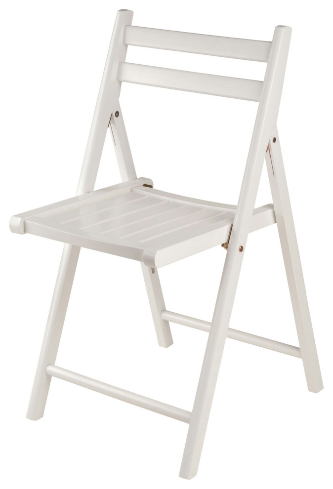 Robin Set of 4 Folding Chair Set  White   Transitional   Folding Chairs And Stools   by Beyond Design  ampMore  Houzz