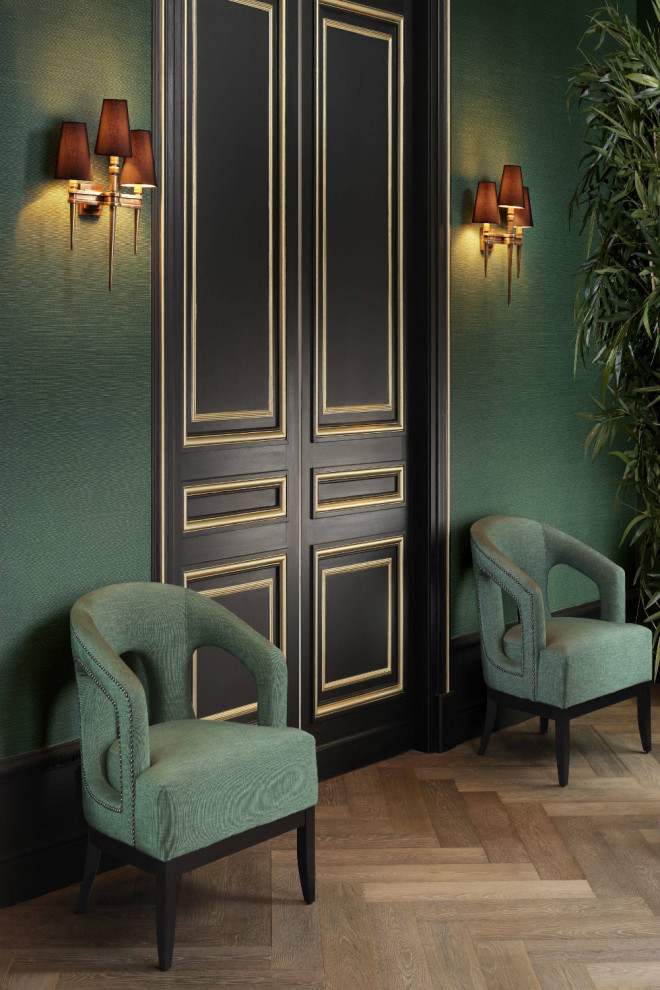 Green Upholstered Accent Chair  Eichholtz Adam   Transitional   Armchairs And Accent Chairs   by Oroa   Distinctive Furniture  Houzz