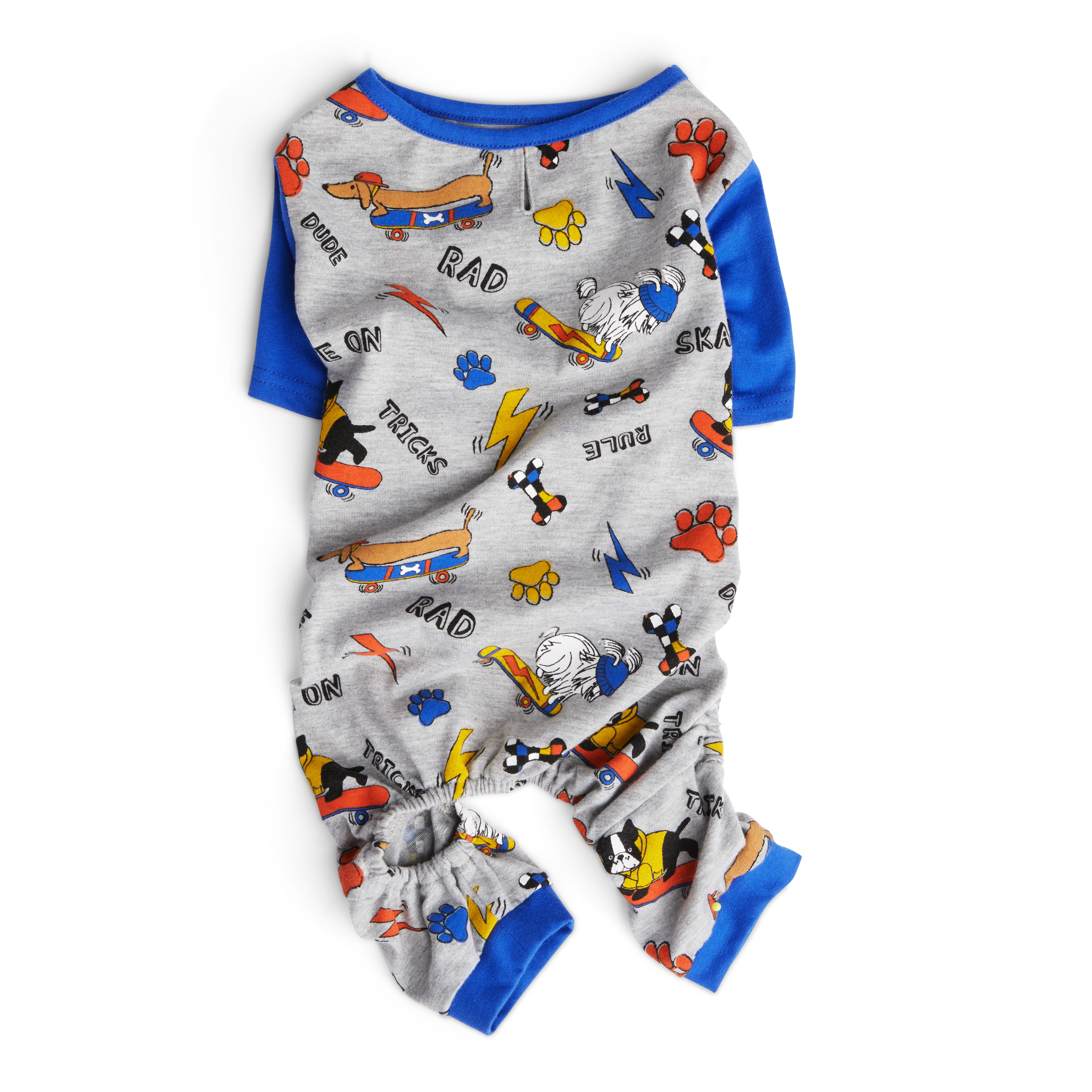 YOULY Blue Pet Pajamas， XX-Small