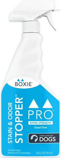 Boxiecat Fragrance Free Dog Stain and Odor Remover， 24-oz bottle