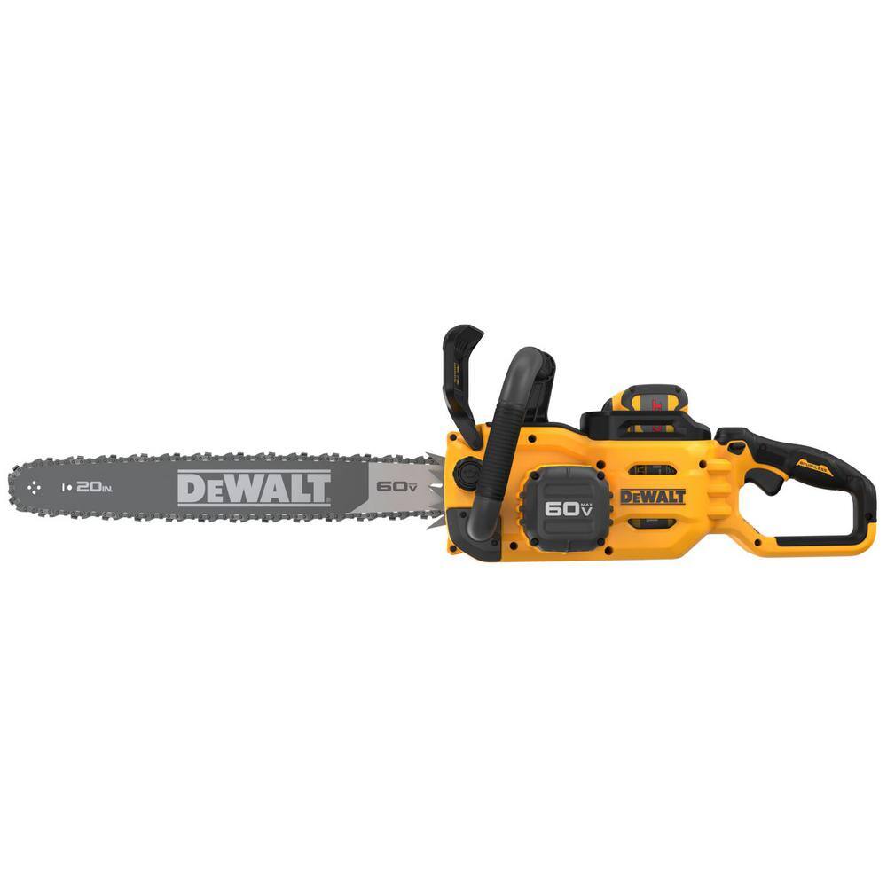 DEWALT DCCS677Z1 60-Volt MAX 20 in. Brushless Electric Cordless Chainsaw Kit and Carry Case with (1) FLEXVOLT 5Ah Battery and Charger